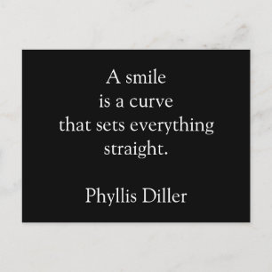 Smile - inspirational postcard