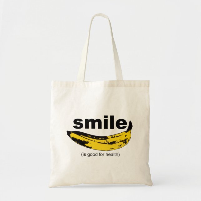 SMILE is good for health Humourous quote Tote bag (Front)