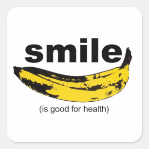 SMILE is good for health Square Sticker