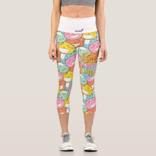 Smile is the best outfit! Motivational Capri Leggings