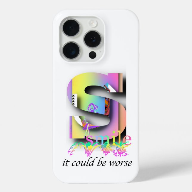 Smile, It Could Be Worse  Case-Mate iPhone Case (Back)