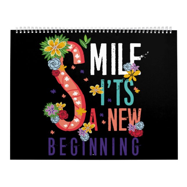 smile it's a new beginning calendar (Cover)