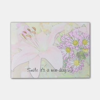 Smile it's a new day post notes