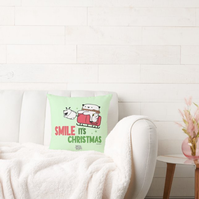 Smile, it's Christmas |  Cushion (Couch)