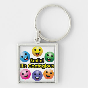 Smile! It's Contagious Key Ring