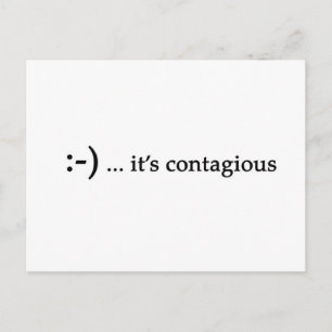smile...it's contagious postcards
