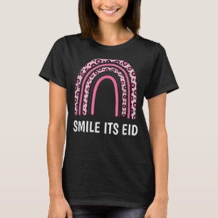 Smile Its Eid Mubarak Islamic Quote Muslim Eid Mub T-Shirt