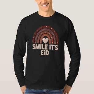 Smile It's Eid Muslim Eid Mubarak Islamic Ramadan T-Shirt
