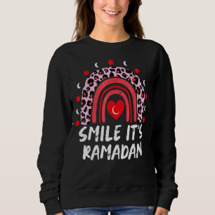 Smile Its Ramadan Islamic Ramadan Quote Muslim Eid Sweatshirt