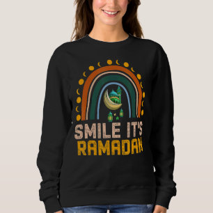 Smile Its Ramadan Muslim Eid Mubarak Islamic Sunna Sweatshirt