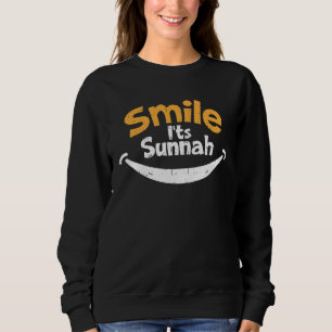 Smile its Sunnah Muslim Eid Mubarak Islamic Ramada Sweatshirt