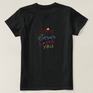 ‘Smile Jesus Loves You’ Christian Quote T-Shirt