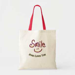 Smile Jesus Loves You Personalised  Tote Bag