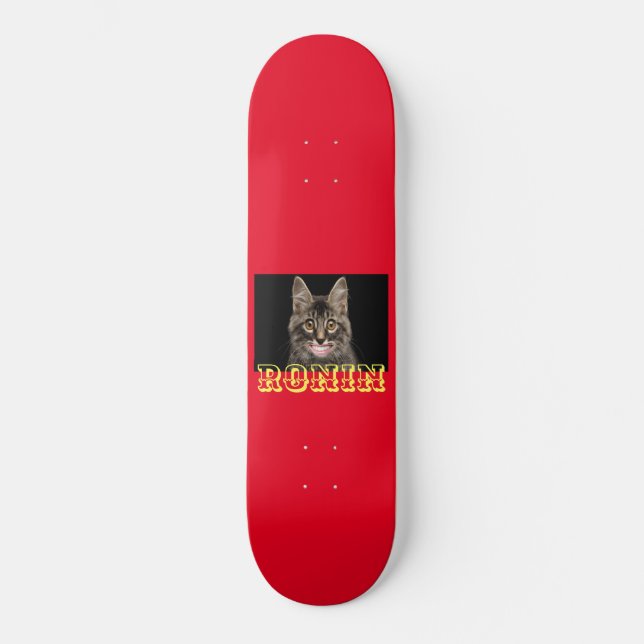 SMILE KITTY RONIN Skate Deck (Front)