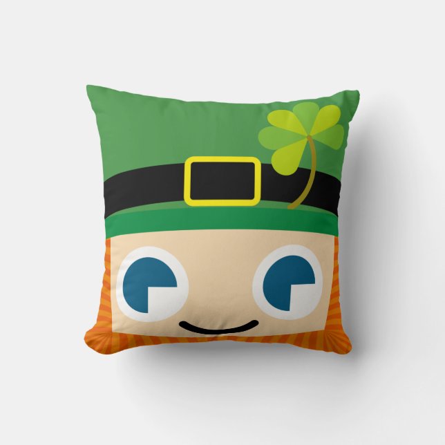 smile Leprechauns Cushion (Front)