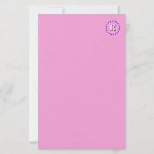 Smile Letter K With Hearts Stationery