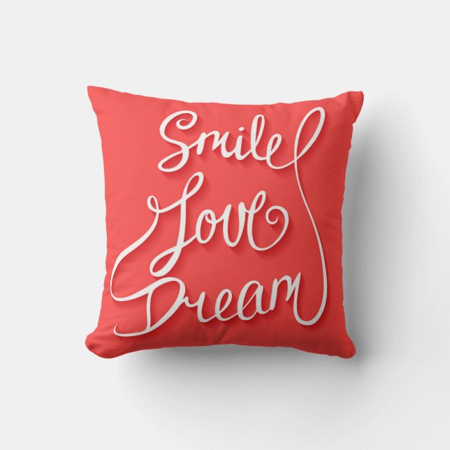 Smile Love Dream Cushion (Front)