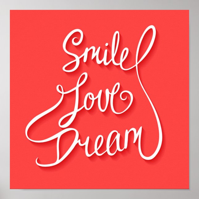 Smile Love Dream Poster (Front)