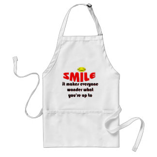 Smile - Make people wonder what your up to Standard Apron