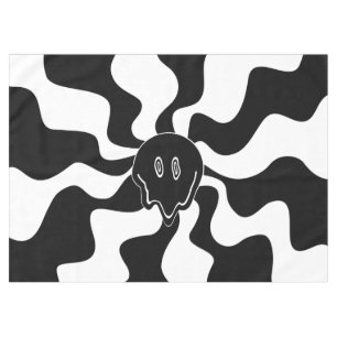 Smile Melt - Black and White Tablecloth