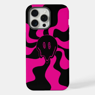 Smile Melt - Magenta and Black iPhone 15 Pro Max Case