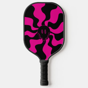 Smile Melt - Magenta and Black Pickleball Paddle