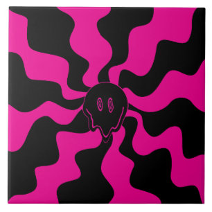 Smile Melt - Magenta and Black Tile