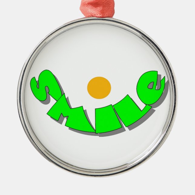 Smile Metal Tree Decoration (Front)