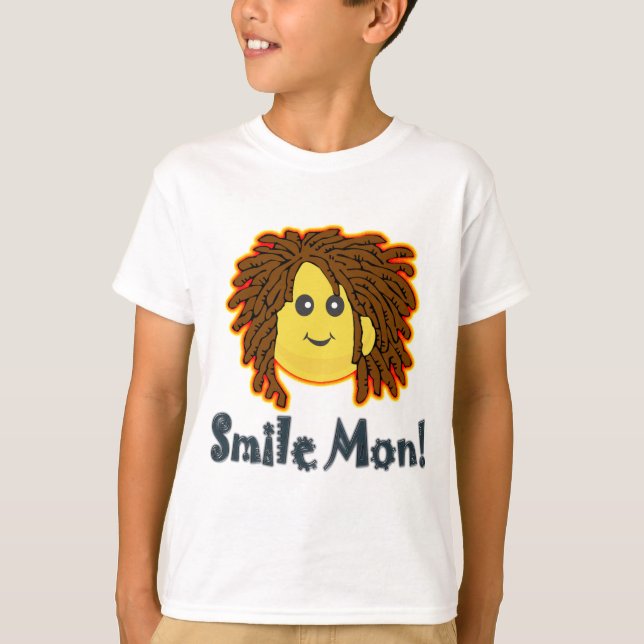 Smile Mon Rasta Face Nuts Bolts T-Shirt (Front)