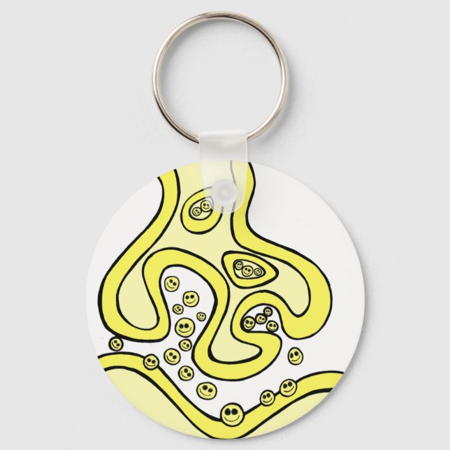Smile Neurotransmitters Key Ring (Front)