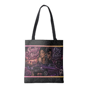 Smile now Cry later tote bag