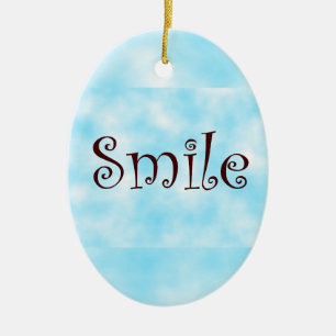 Smile-oval ornament