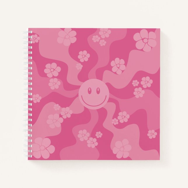 Smile - Pink Notebook (Front)