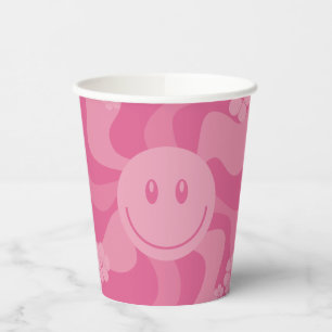 Smile - Pink Paper Cups