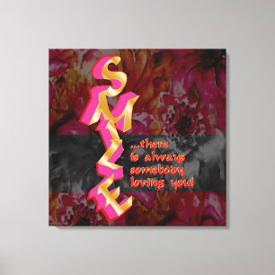 SMILE - Printed Canvas Print