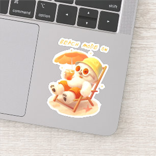 Smile Pup: Beach Mode On Smiling Bichon Frise