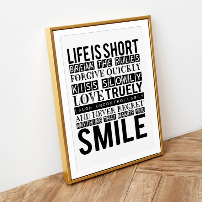 Smile Quotes Typography poster (Creator Uploaded)