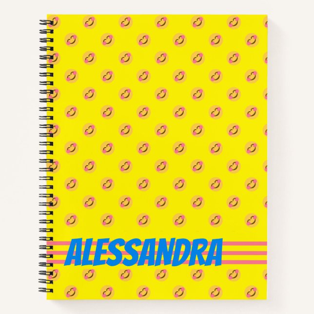 Smile Radical Happy Smiling Yellow Face Notebook (Front)