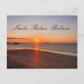 Smile, Relax, Believe Postcard