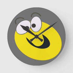 Smile Round Clock