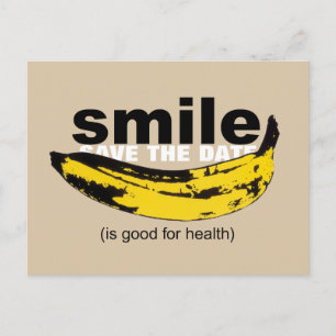 Smile Save the Date 60th Birthday Postcard