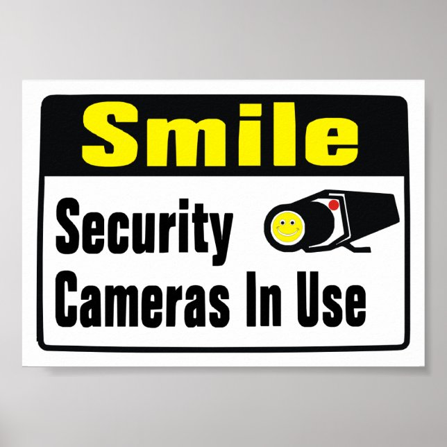 Smile Security Camera in Use  Poster (Front)