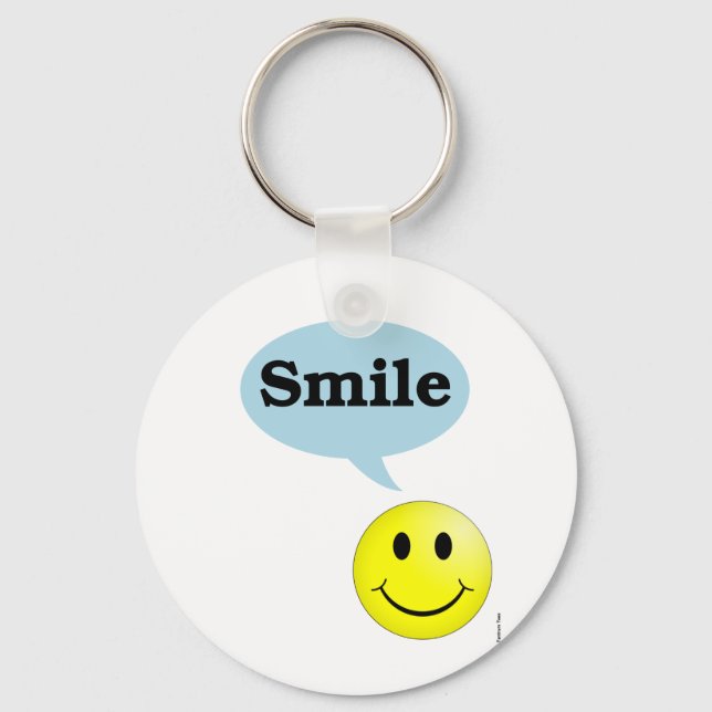 Smile-Smiley Face Key Ring (Front)