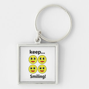 Smile Smiling Face Keep Smiling Smile Key Ring