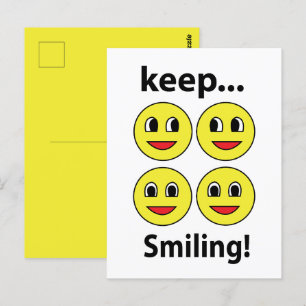 Smile Smiling Face Keep Smiling Smile Postcard