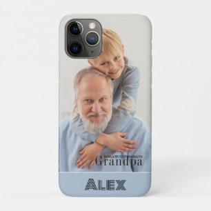 Smile, Strength, Grandpa Custom Photo Block Case-Mate iPhone Case
