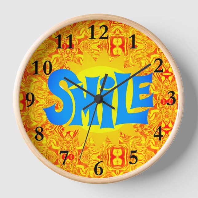 Smile Sun Laced Clock (Front)