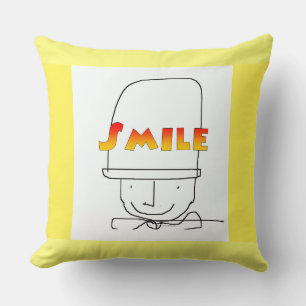 Smile Sunny Yellow Happy Upbeat  Cushion