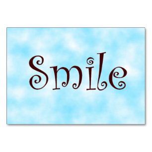 Smile-tablecard Table Number