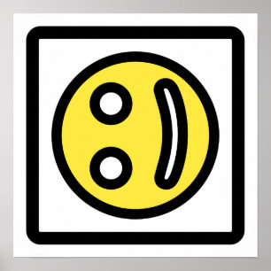 Smile That’s Not Quite Right – Artistic Face Print